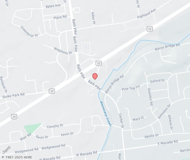 Location Map: 3400 Bath Pike, Suite 203 Bethlehem, Pennsylvania 18017